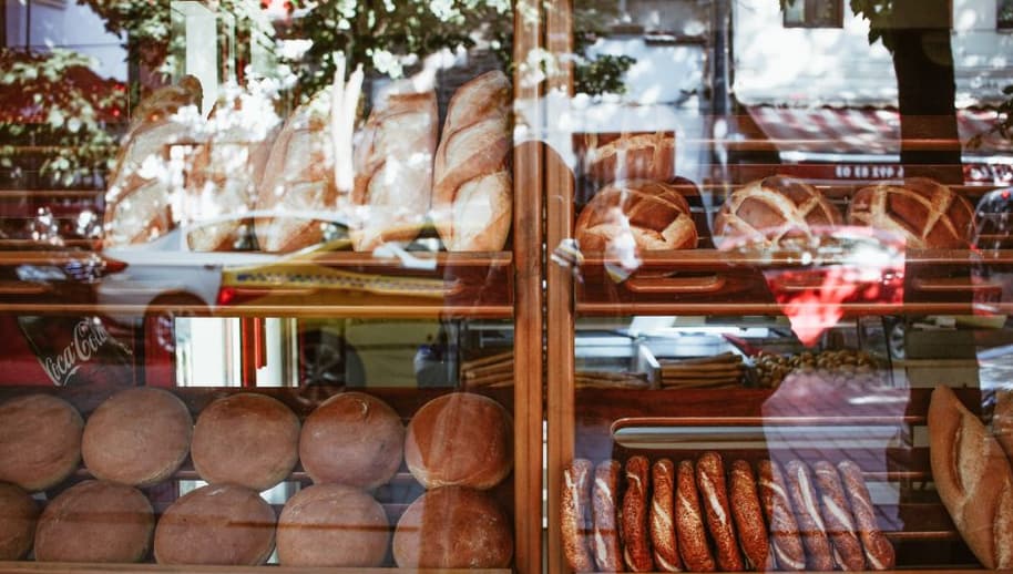 Freshly baked bread and pastries ready for cafe delivery in Sheffield